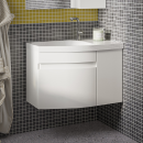 Тумба под умывальник Belux Токио НП 80-01 Белый глянцевый , левый