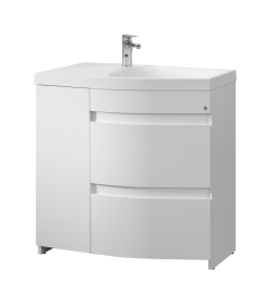 Тумба под умывальник Belux Токио Н 80-02 Белый глянцевый 