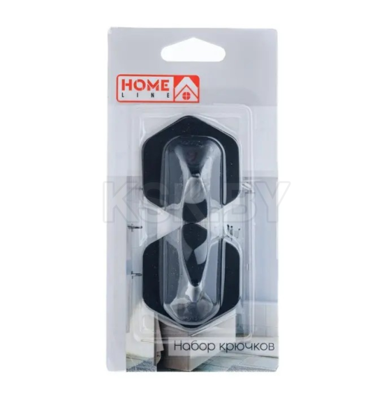 Набор крючков металлических на скотче 2 шт. 4,5*4,9 см  XY-0845 (XY-0845) 