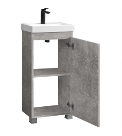 Тумба под умывальник Belux Бостон Н 40 Бетон Чикаго светло-серый