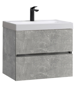Тумба под умывальник Belux Бостон НП 60-02 Бетон Чикаго светло-серый