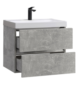 Тумба под умывальник Belux Бостон НП 60-02 Бетон Чикаго светло-серый
