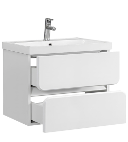 Тумба под умывальник Belux Бостон НП 70-02 Белый глянцевый