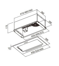 Вытяжка кухонная Weissgauff INTEGRA 850 PB WH
