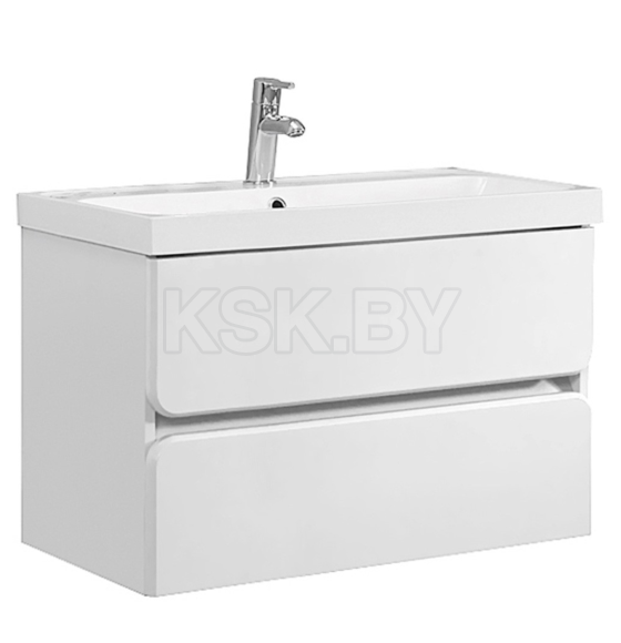 Тумба под умывальник Belux Бостон НП 80-02 Белый глянцевый
