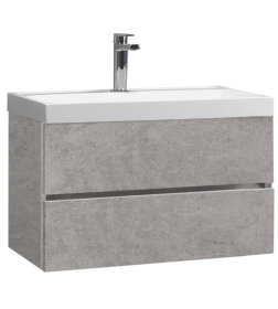 Тумба под умывальник Belux Бостон НП 80-02 Бетон Чикаго светло-серый