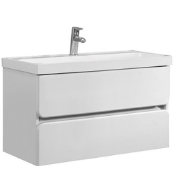 Тумба под умывальник Belux Бостон НП 90-02 Белый глянцевый