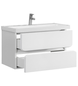 Тумба под умывальник Belux Бостон НП 90-02 Белый глянцевый