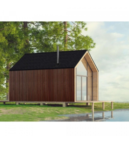 Гибкая черепица ШИНГЛАС ФАЗЕНДА Чёрный (уп. 2,6 м2)