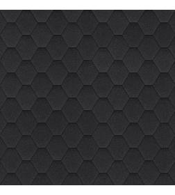 Гибкая черепица ШИНГЛАС Оптима Соната Чёрный (уп. 3,0м2) 