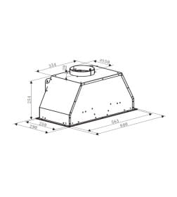 Вытяжка кухонная Weissgauff Dubhe 60 PB BL