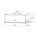 Вытяжка кухонная Weissgauff BOX 850 Touch Black Glass (BOX850TouchBlackGlass) 