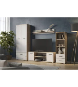 Тумба ТВ-130 Дуб Сонома/Белый 71337912 FUN