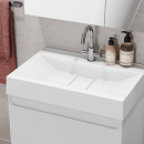 Тумба под умывальник Belux Базель Н 80-02 Белый матовый