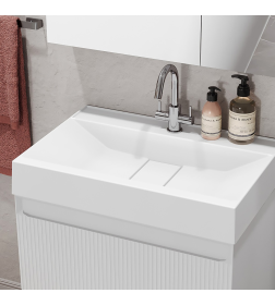 Тумба под умывальник Belux Базель Н 80-02 Белый матовый