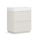 Тумба под умывальник Belux Базель Н 70-02 Светлый Миндаль матовый