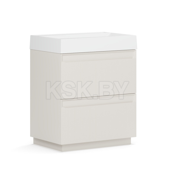 Тумба под умывальник Belux Базель Н 70-02 Светлый Миндаль матовый