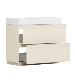 Тумба под умывальник Belux Базель Н 90-02 Светлый Миндаль матовый