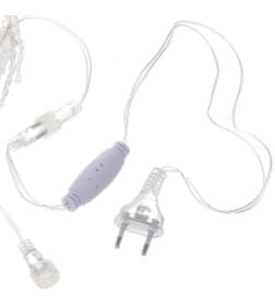 Гирлянда для дома "БАХРОМА" белый холодный, 3м 120 ламп LED прозрачный провод IP20