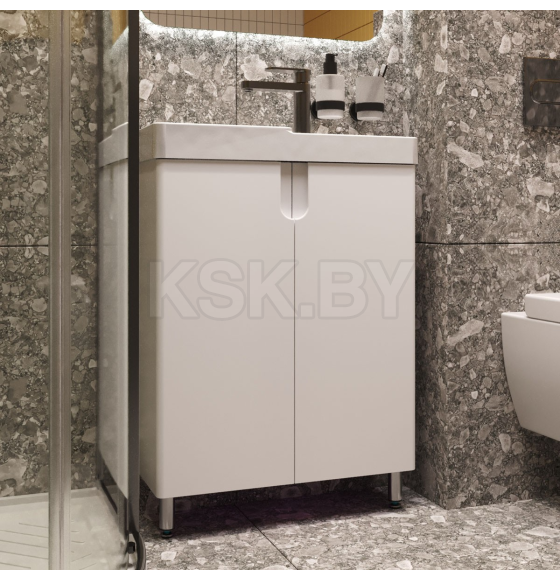 Тумба под умывальник Belux Даллас Н 70 Белый глянцевый