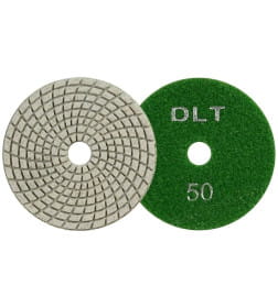 Алмазный гибкий шлифовальный круг DLT №1, #50, 100мм.