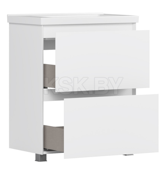 Тумба под умывальник Belux Киото Н 70-02 Белый глянцевый 