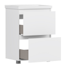 Тумба под умывальник Belux Киото Н 60-02 Белый глянцевый 