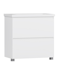 Тумба под умывальник Belux Киото Н 100-02 Белый глянцевый 