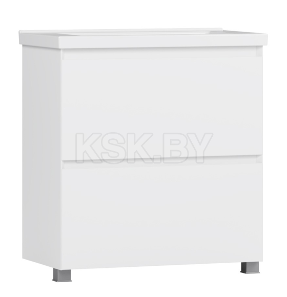 Тумба под умывальник Belux Киото Н 80-02 Белый глянцевый 