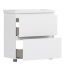 Тумба под умывальник Belux Киото Н 80-02 Белый глянцевый 