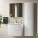 Тумба под умывальник Belux Ганновер НП 70-02 Белый глянцевый