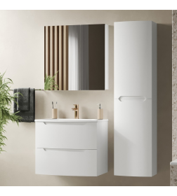 Тумба под умывальник Belux Ганновер НП 70-02 Белый глянцевый