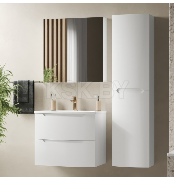 Тумба под умывальник Belux Ганновер НП 70-02 Белый глянцевый