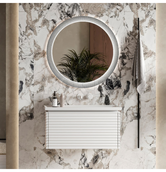 Тумба под умывальник Belux Челси НП 75-01 Белый матовый