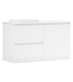Тумба под умывальник Belux LUNA НП 120-03 К, Белый матовый
