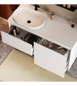 Тумба под умывальник Belux LUNA НП 120-03 К, Белый матовый