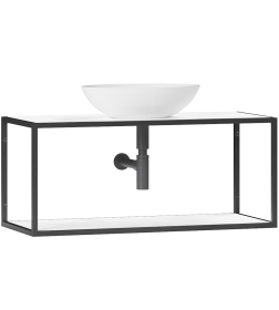 Тумба под умывальник Belux Аляска НП 100 Белый глянцевый