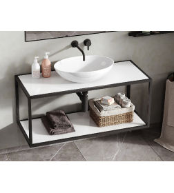 Тумба под умывальник Belux Аляска НП 100 Белый глянцевый