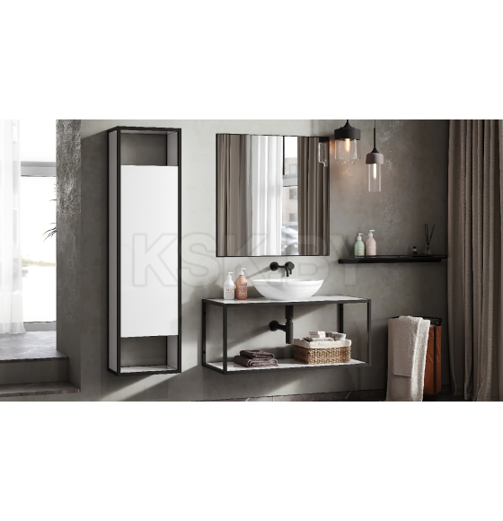 Тумба под умывальник Belux Аляска НП 100 Белый глянцевый