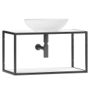 Тумба под умывальник Belux Аляска НП 80 Белый глянцевый