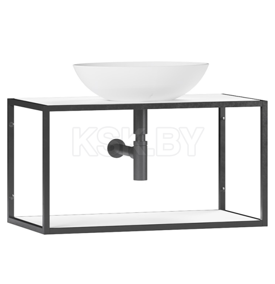 Тумба под умывальник Belux Аляска НП 80 Белый глянцевый