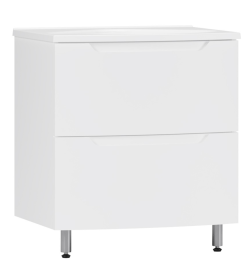 Тумба под умывальник Belux Ганновер Н 60-02 Белый глянцевый