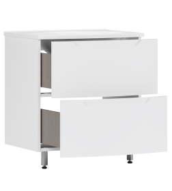 Тумба под умывальник Belux Ганновер Н 60-02 Белый глянцевый