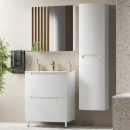 Тумба под умывальник Belux Ганновер Н 60-02 Белый глянцевый