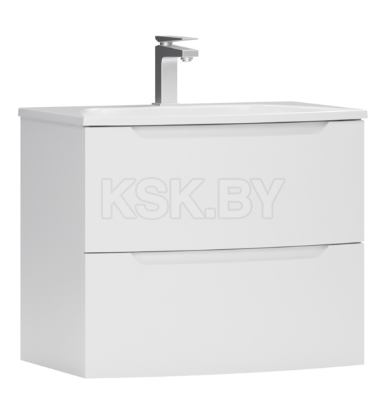 Тумба под умывальник Belux Ганновер НП 70-02 Белый глянцевый
