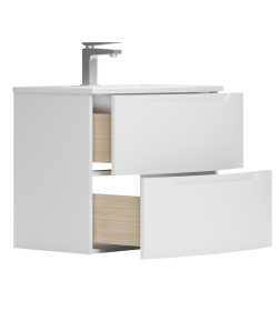 Тумба под умывальник Belux Ганновер НП 70-02 Белый глянцевый