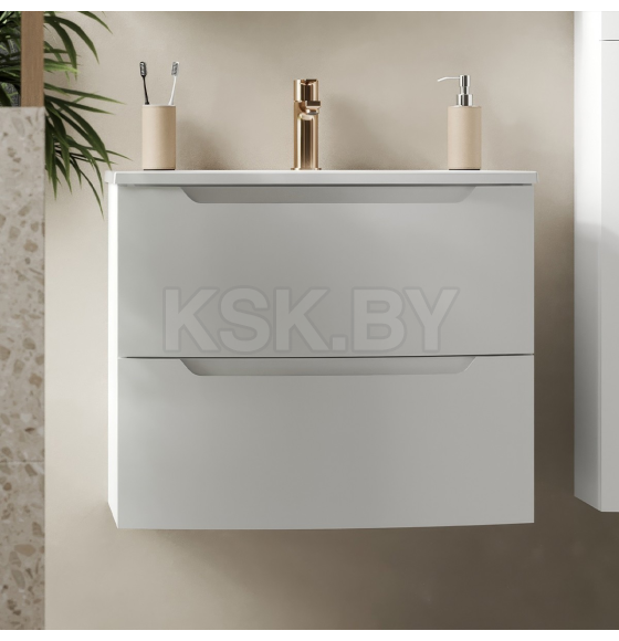 Тумба под умывальник Belux Ганновер НП 70-02 Белый глянцевый