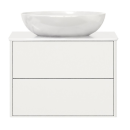Тумба под умывальник Belux Джаз НП 70-02 Белый глянцевый