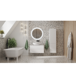 Тумба под умывальник Belux Джаз НП 90-02 Белый глянцевый