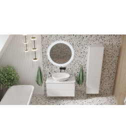 Тумба под умывальник Belux Джаз НП 90-02 Белый глянцевый